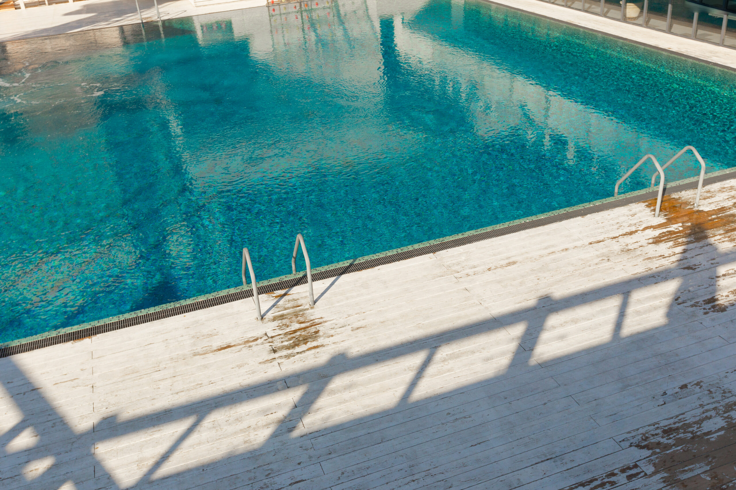 Swimming pool with stair at hotel